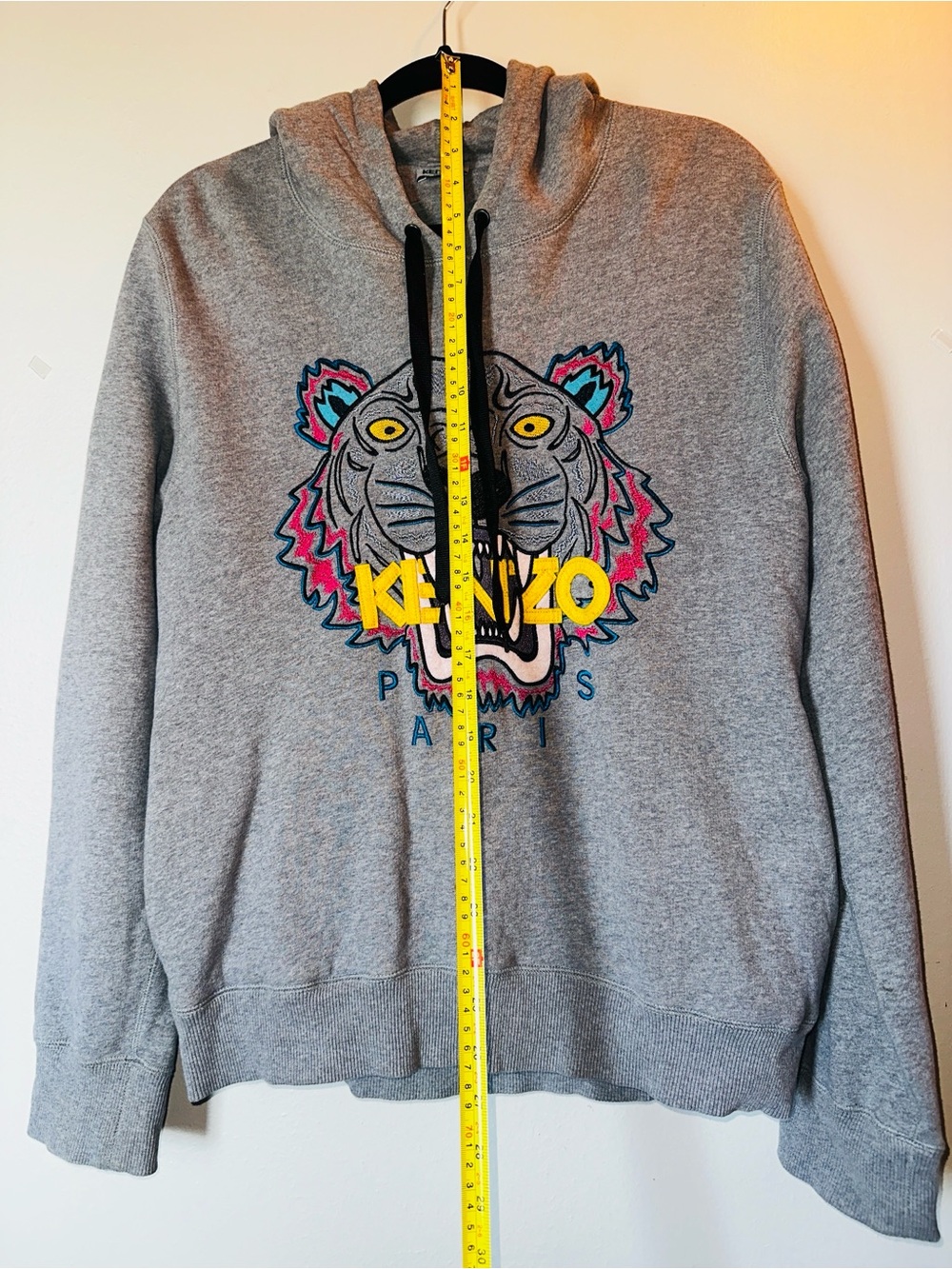 Authentic KENZO Paris Classic Tiger Embroidered Hoodie w/ Pockets (2015 Archive - Picture 2 of 7
